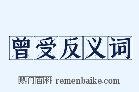 曾受反义词是什么意思的图片